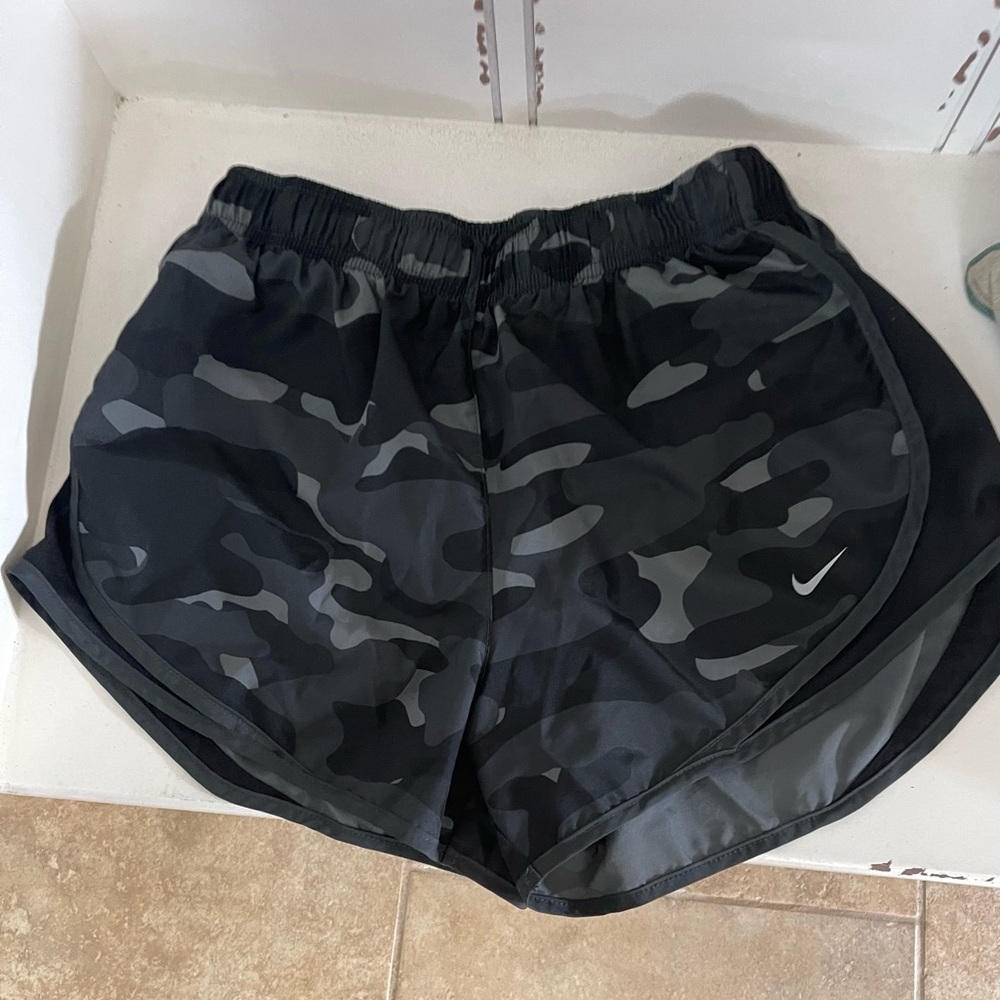 Women’s camo Nike shorts